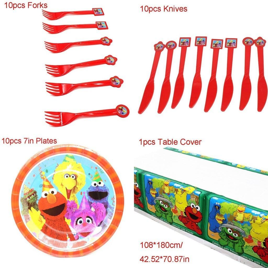 Sesamstraße Thema Alles Gute zum Geburtstag Partyzubehör für Kinder
