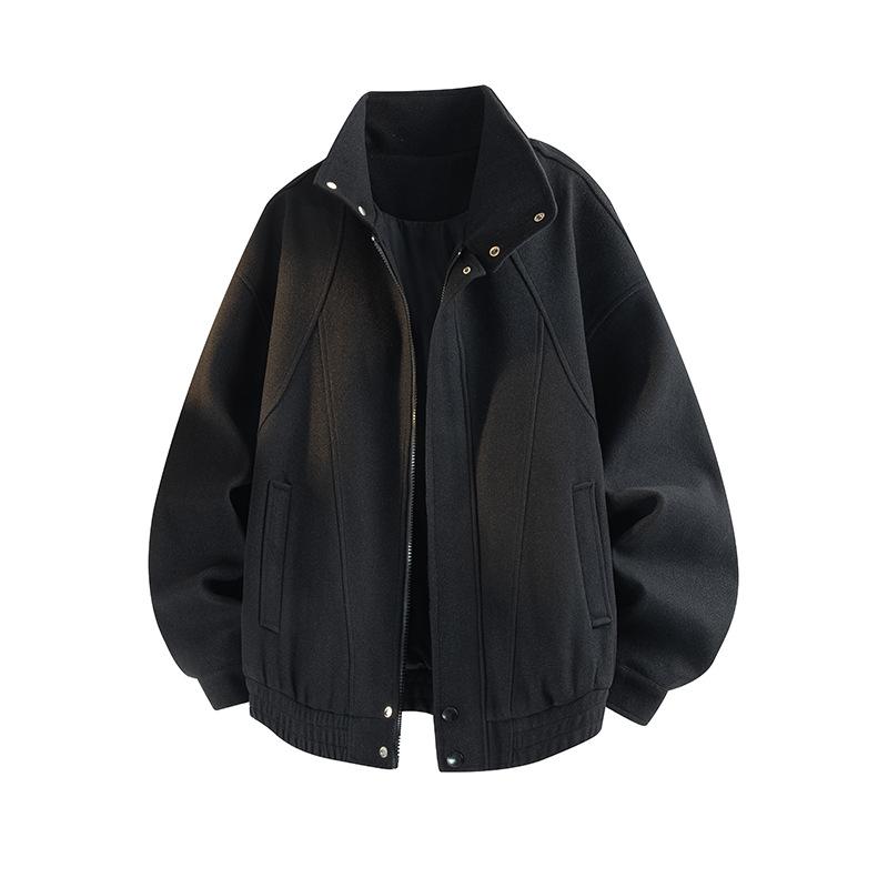 

Новая свободная и универсальная куртка в американском ретро-стиле с лацканами L чёрный