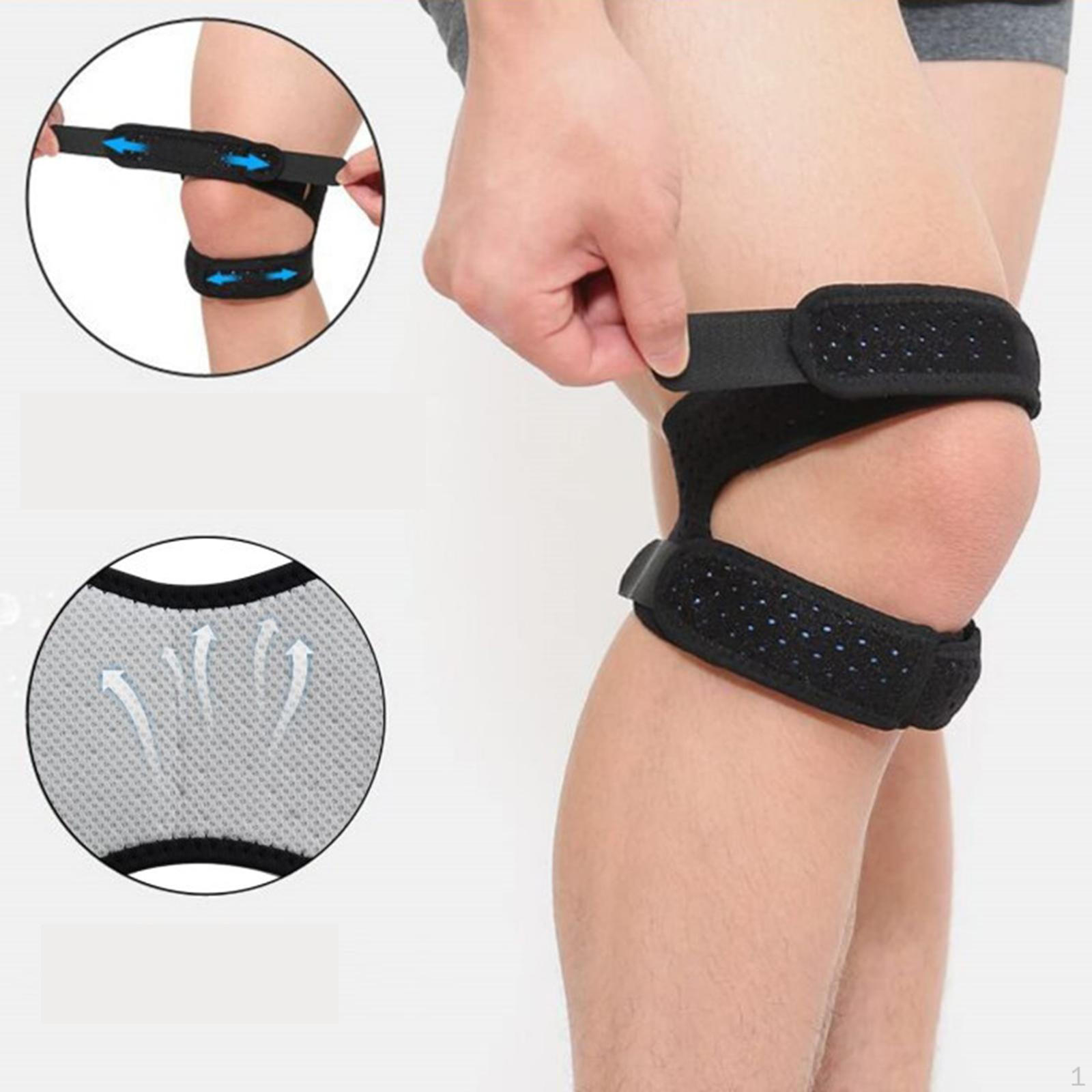 

Защитный бандаж на колено, амортизирующий стабилизатор, протектор надколенника для чёрный