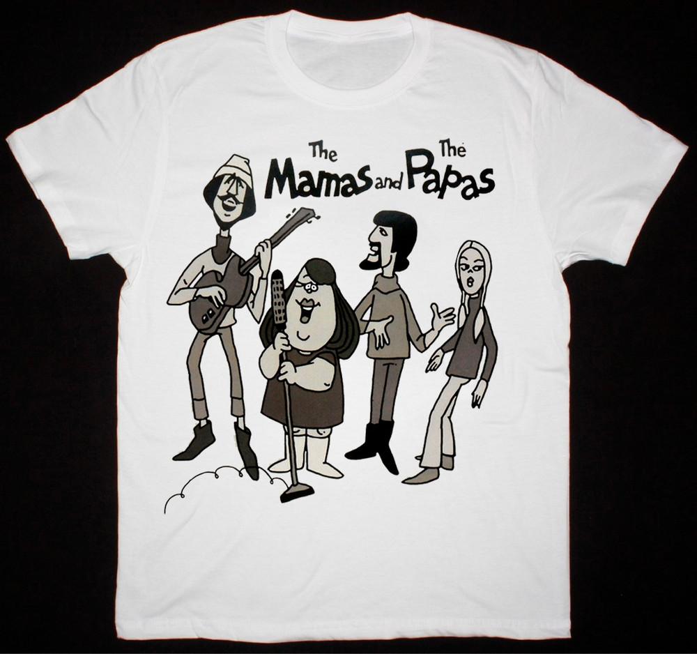 New The Mamas amp; the Papas Band Funny Cotton White Unisex Tee Shirt AG118 Unisex T-Shirt XXXL
