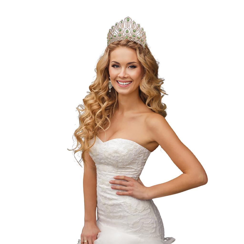 Adult Princess Crown with Rhinestone Simple Style Dazzling Rhinestones Ornaments for Masquerade Ball Banquet Cosplay