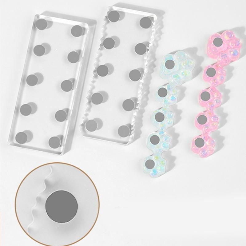 Durable Acrylic Nail Art Practice Stand Magnetic Fingernail Display Holder for False Nails