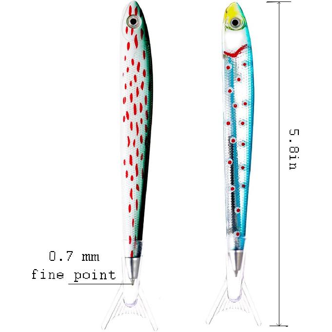 Abhay Cute Fish Pen Gifts Fashion Fish Pens 10 Pack Creative Pen for Fish Decor Party Supplies