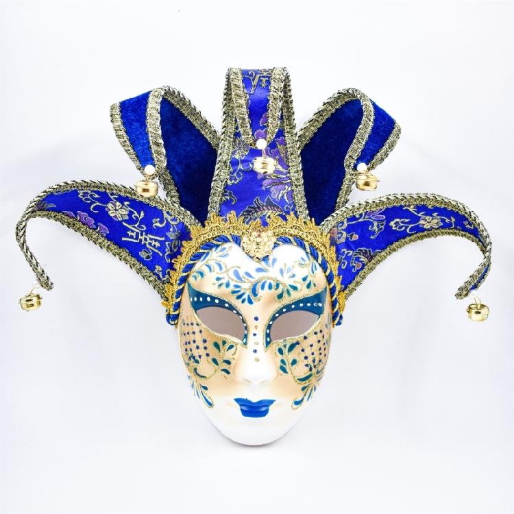 Maškarní maska Maska na celý obličej Maska na Mardi Gras Benátská maska Párty maska Jesterova maska Karnevalová maska Halloweenská maska