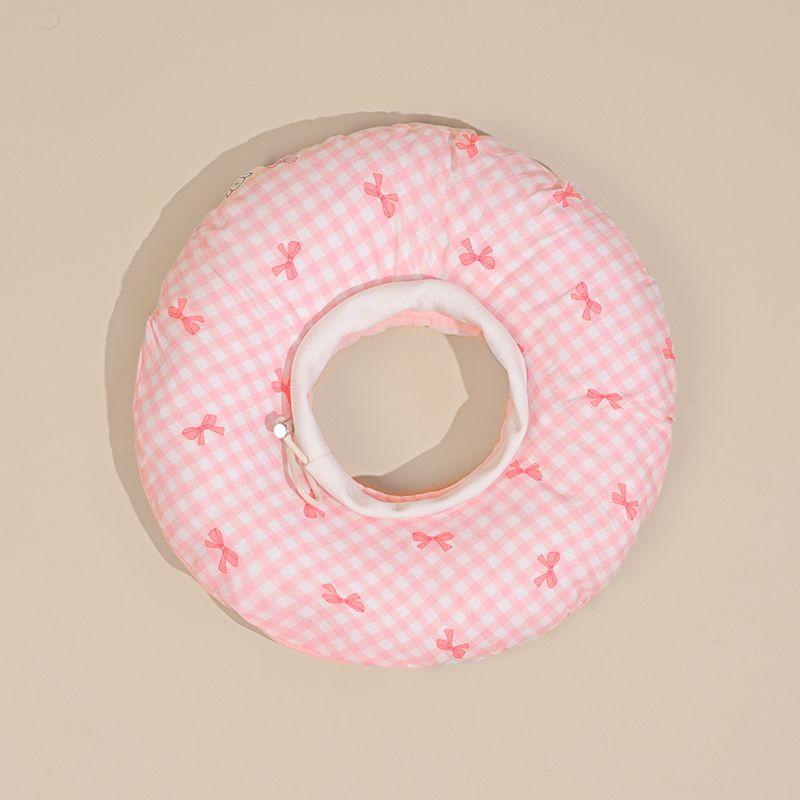 

Елизаветинский воротник для собаки кошки питомца защита головы от срыва стерилизация защита от укусов мягкий воротник-кольцо защита от вылизывания товары для питомцев Round pink Elizabeth circle M size