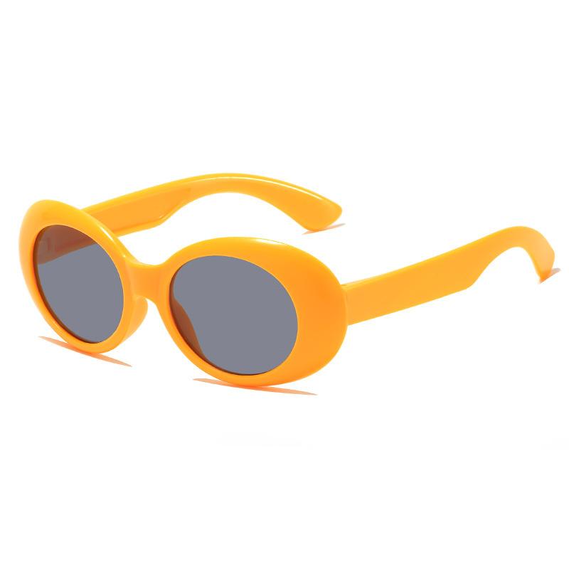 

2025 New Cat Eye Oval Frame Sunglasses UV375 Children s Protection Fashion жёлтый