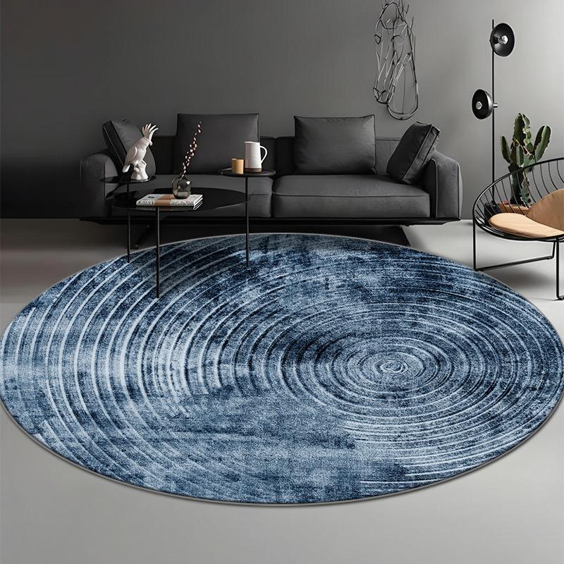 Modern Geometric Circular Carpet Luxury Office Chair Floor Mat for Spacious Living Room Sofa Carpet Home Decoration