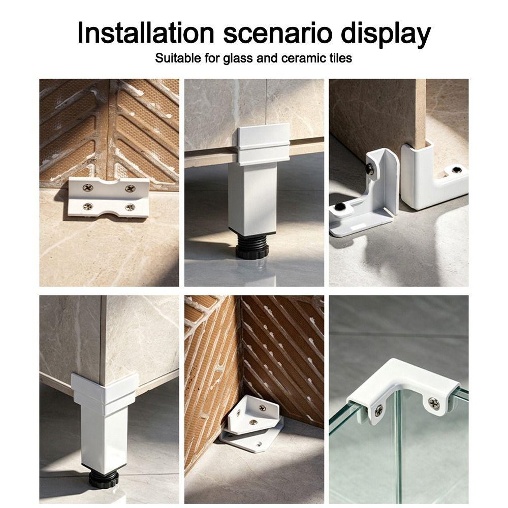 Heavy Duty Aluminum Corner Clamps Aluminum Alloy Glass Tile Fixing Clip  Furniture Accessories