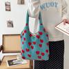 Winter Plaid Women's Plush Shoulder Bags Vintage Leopard Ladies Furry Handbags Large Capacity Female Faux Lamb Wool Tote Bag