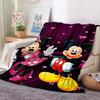 17 Styles Minnie Mickey Mouse Cartoon Print Blanket for Soft Flannel Throw Fluffy Sofa Bed Home Travel Camping Picnic