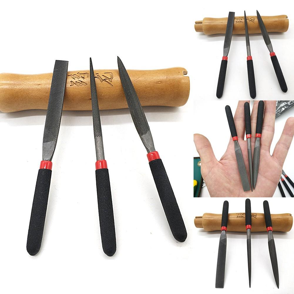 Mini Steel Files Mini Needle File For Stone Glass Metal Carving Craft Flat File