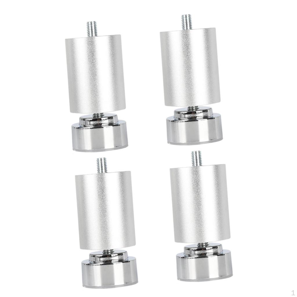 4 Stück Gewinde Bettgestellbeine, Tischfüße, Verstellbare Hochbelastbare Sofa Metallmöbelbeine