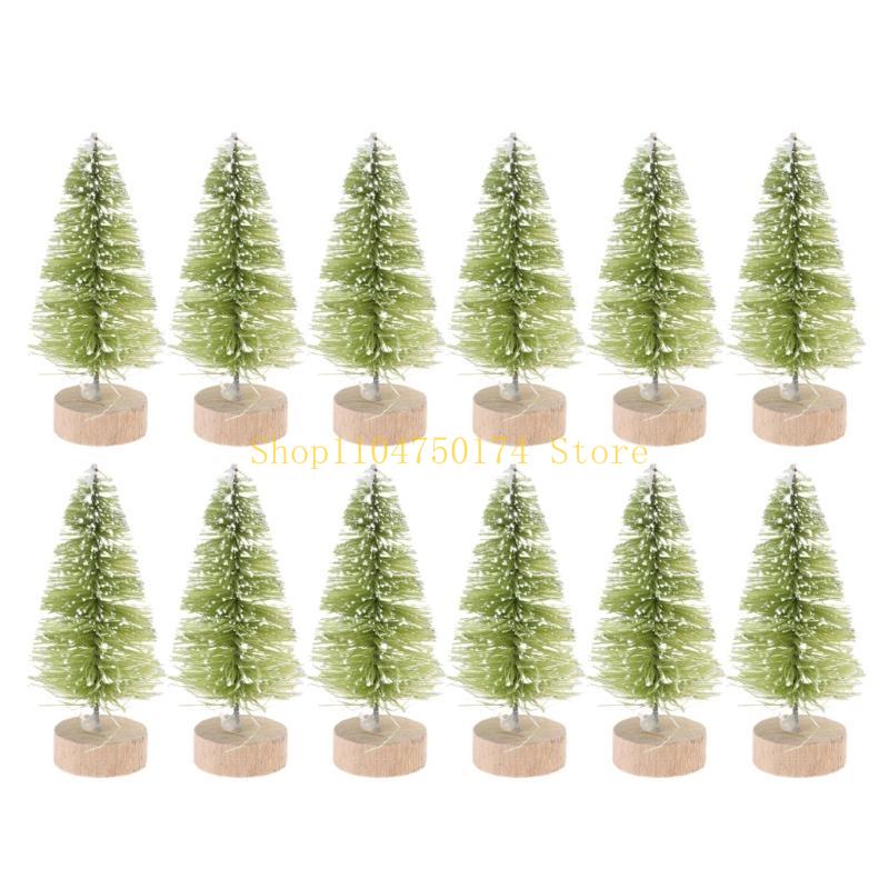 Artificial White Snow Christmas Tree Ornament 12pcs Shopping Mall Sale Event top sale