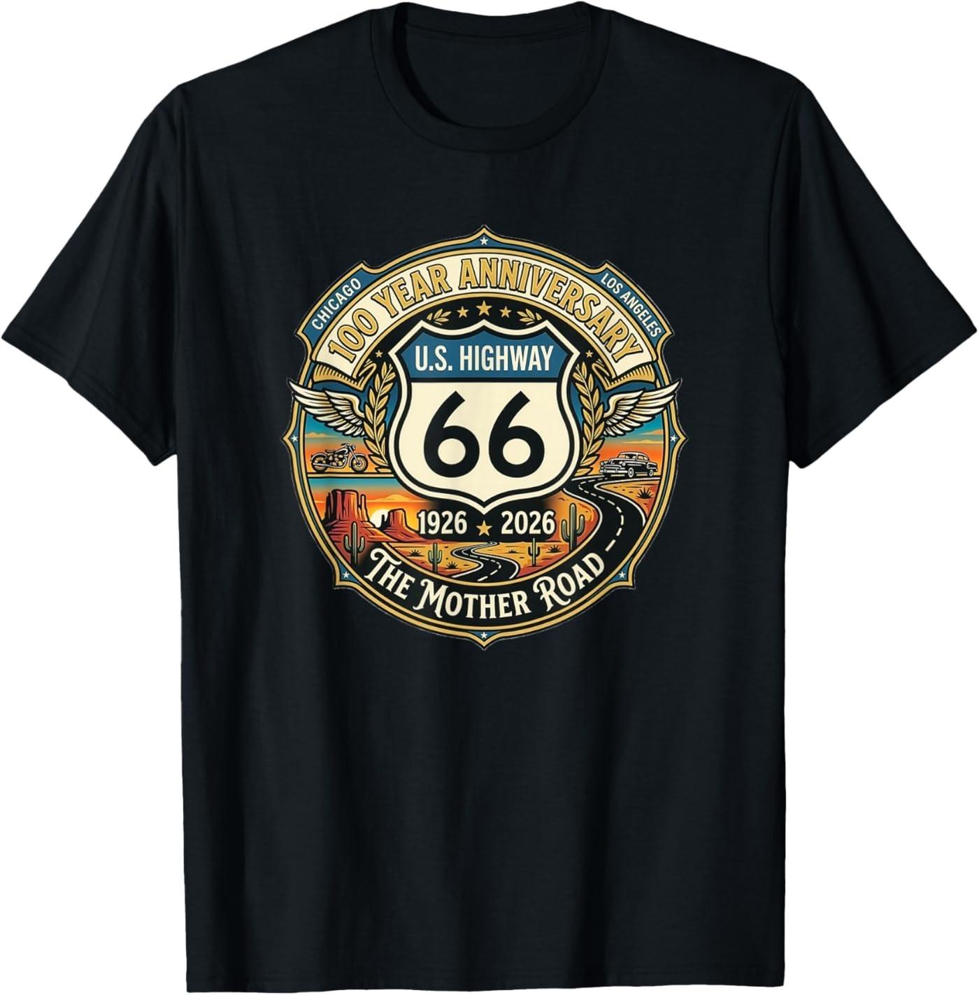 Vintage Highway 66 100 Year Centennial Anniversary Souvenir T-Shirt XXXL