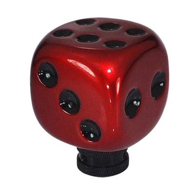 BAOQI Universal Car Shift Knob Cover Shift Knob MT AT Dice Pattern (Red Black Dots)