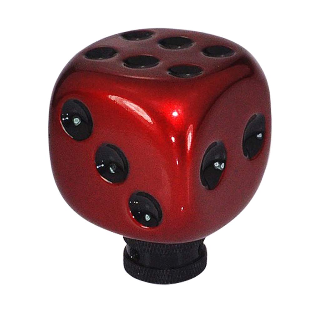 

BAOQI Universal Car Shift Knob Cover Shift Knob MT AT Dice Pattern (Red Black Dots) красный