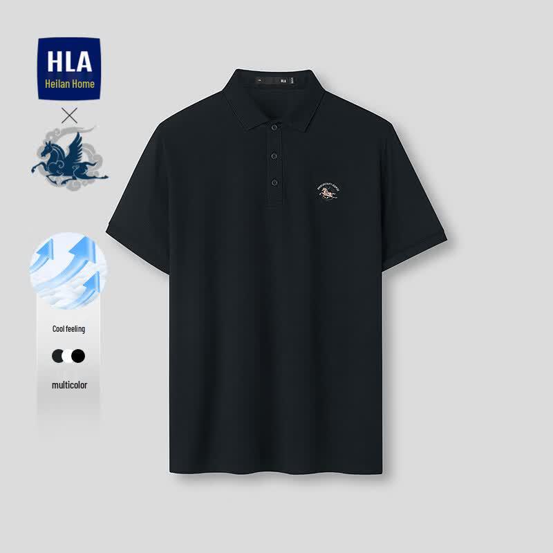 HLA Men s Cooling Summer Polo Shirt M
