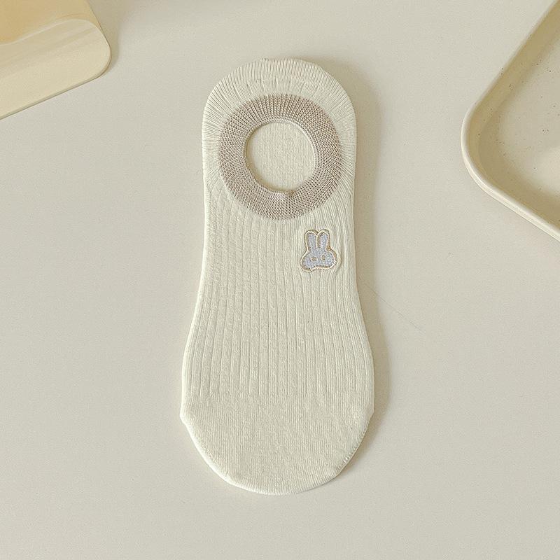 

Женские носки-следки весна и лето, мелкие, невидимые, противоскользящие, бесшовные, с нескатывающейся пяткой, дезодорирующие, антибактериальные, мультяшные, универсальные носки 1 pair кофейный