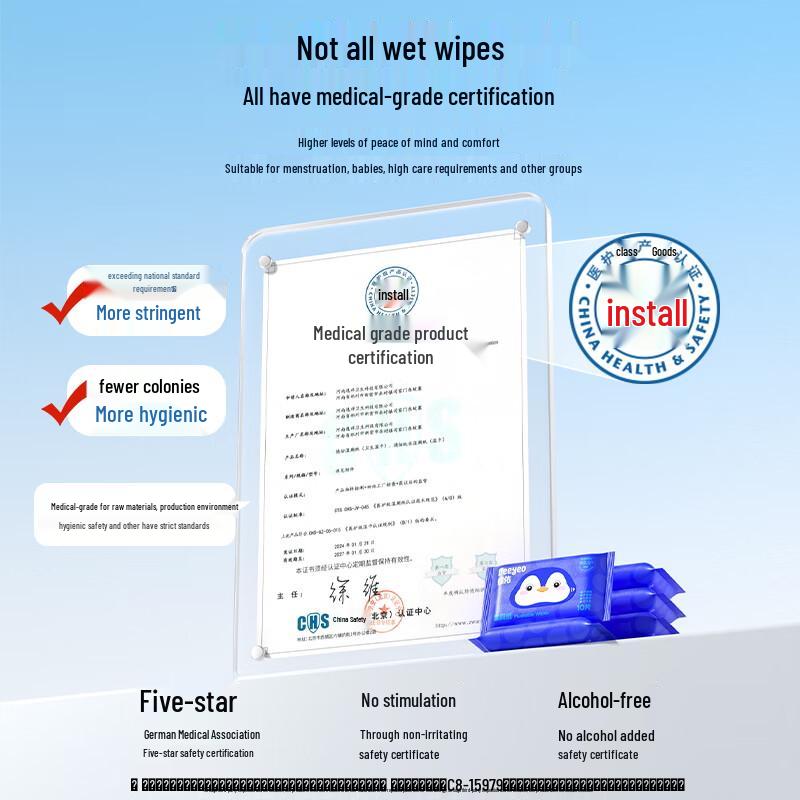 DeYou Flushable Wet Toilet Wipes