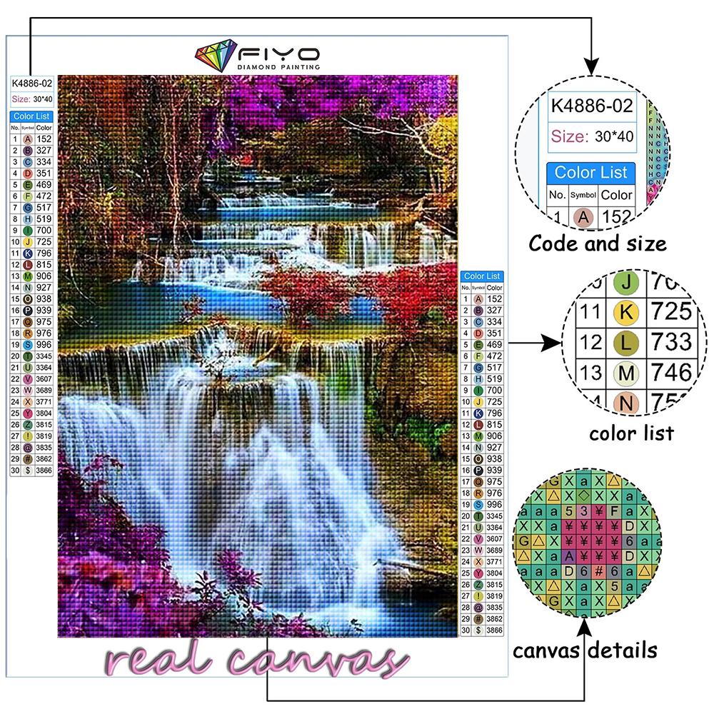 Full 5D Diy Diamond Painting Scenic Waterfall 5D Diamond Painting