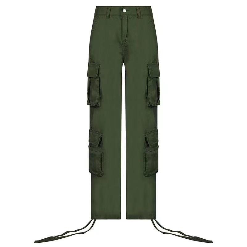 2022 Women's Street Hip Hop Low Waist Fashion Workwear Denim Pants