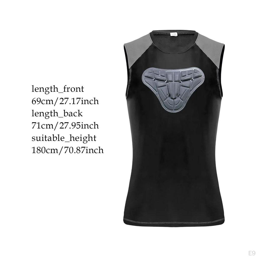 Men Padded Chest Rib Protector Vest Basketball Football Protect Gear Equipment Softball