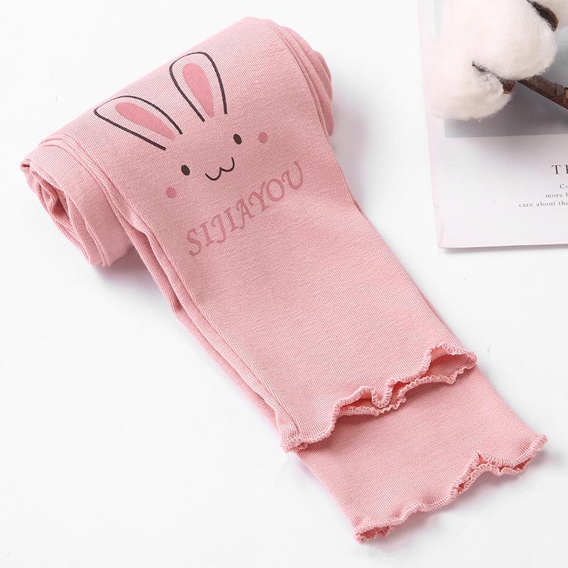 

Девичьи леггинсы облегающего кроя из модала с волнистым краем для весны и осени 100cm