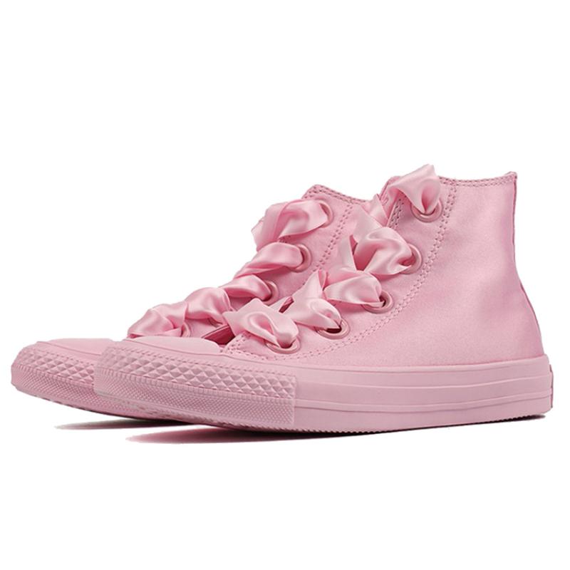 Converse Chuck Taylor All Star Big Eyelet Hi Canvas Shoes Women's Pink