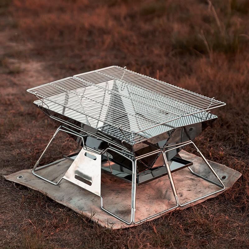 Portable Folding Stainless Steel Camping Grill