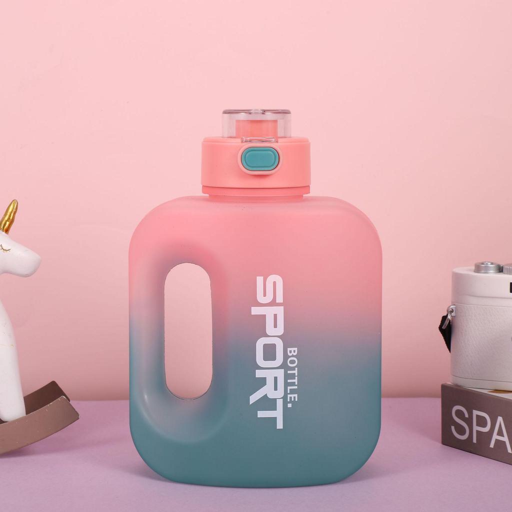 2023 Summer Gradient Sports Water Bottle: Large Capacity, Portable, Popular Design