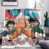 Dragon Ball character Print Flannel Blanket High quality Comfortable for All Seasons Home Decor Warmth and Comfort Perfect for Christmas Gifts