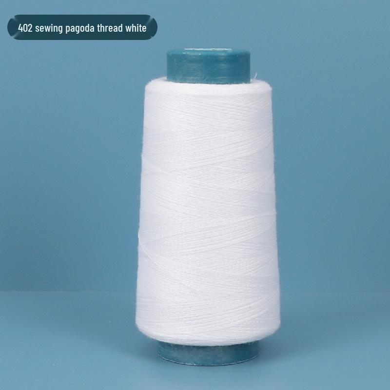 402 Polyester Thread: Black & White Sewing Thread for Hand Needlework and Household Sewing Machines