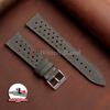 Atmungsaktive poröse Armbänder 18mm 19mm 20mm 21mm 22mm 24mm Schnellverschluss Vintage Racing Leder Armbänder für Seiko für Rolex