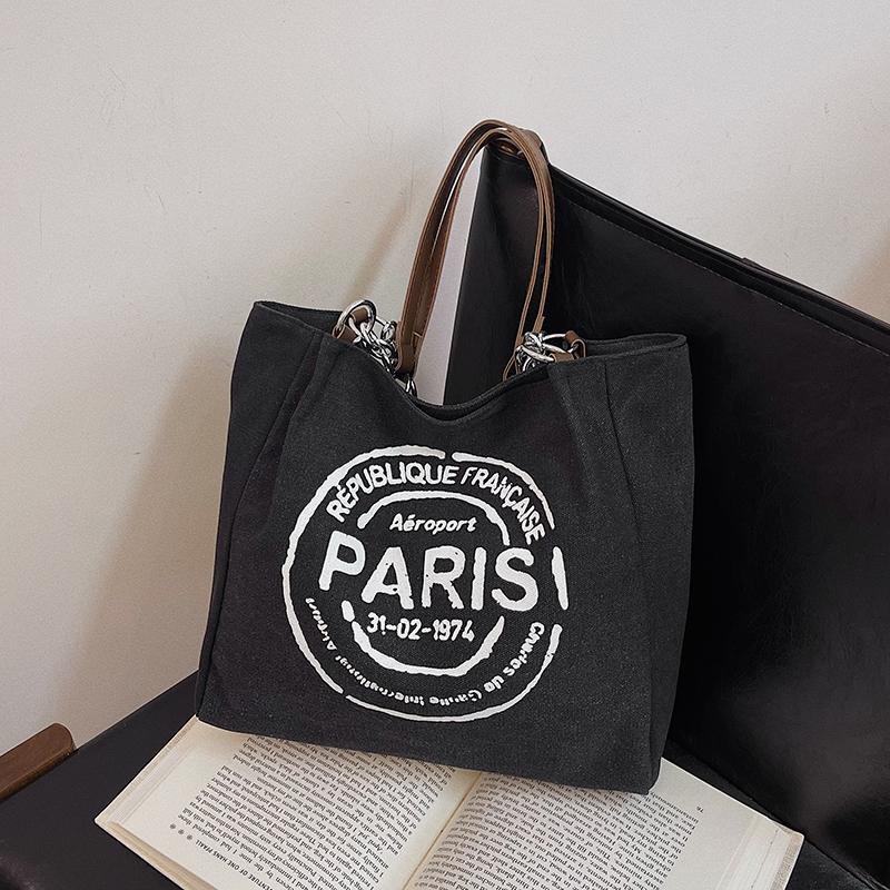 Large Capacity Women Totes Letters Printed Luxury Designer Handbags Ladies Casual Canvas Bag New Hobos Shoulder Messenger Bag