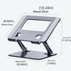 Portable Adjustable Laptop Stand Heat Dissipation Multi Angle Laptop Holder Anti Slip Foldable Laptop Metal Bracket Universal