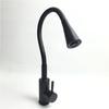 Flexible Pipe Hot and Cold Mixing Tap Universal Rotation Kitchen Faucets Deck Mounted Matte Black Single Handle Bathroom Faucet
