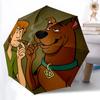 1pc Cigar ScoobyDoo Automatic Folding Umbrella - Compact 8-Rib Design, Durable Plastic & Iron, Daily Use Z1230060