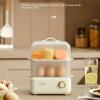 Egg Boiler Multifunction Double Electric Egg Cooker Steamer Corn Milk Steamed Rapid Layers Breakfast Cooking Appliances Kitchen