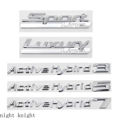 La pegatina trasera de plástico ABS con letras modificadas es adecuada para todos los coches, accesorios de calcomanía con insignia para maletero de coche con letras 3D