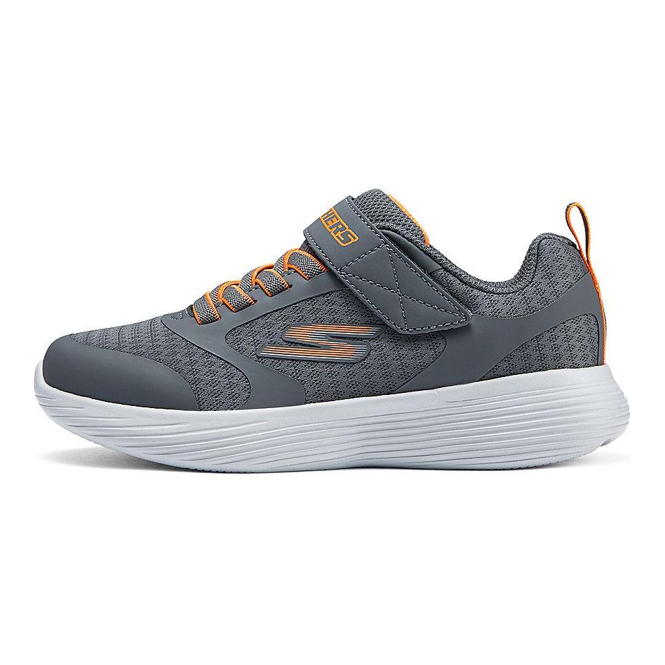 Skechers Kids Gray Orange Low Top Running Shoes 405095L-CCOR 29
