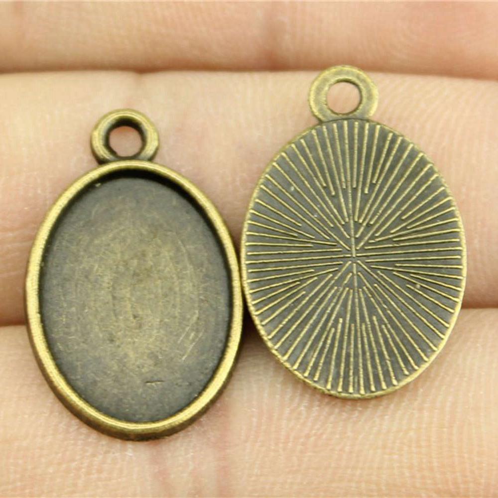 Owalna szklana baza kaboszonowa, oprawa, ramka pasująca 18x25mm 13x18mm, akcesoria, części, męska biżuteria, masywna, oryginalna dla Ciebie