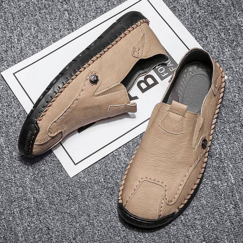 Men Shoes 2022 Newest Men Loafers Comfortable Soft Leather Flats Men Driving Shoes Plus Size 48 Zapatos De Hombre