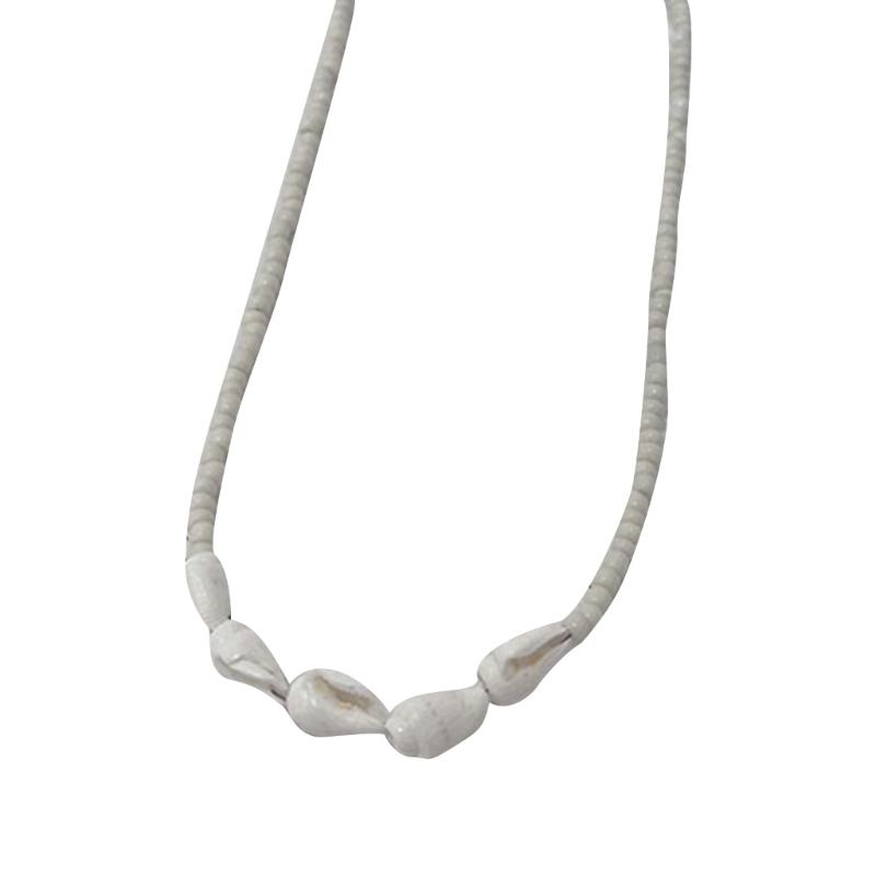 Dopamine Natural Bead Necklace for Women Holiday Summer Jewelry Gift Women Girl