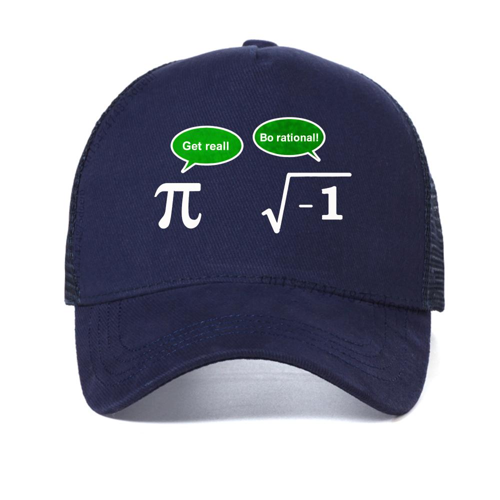 

Funny Math Design Printed baseball cap Summer Casual Breathable for Men hat Fashion Breathable mesh sun hats mesh trucker hat Adjustable