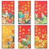 10pcs Festive Decor Cartoon Red Envelopes Blessing Chinese Style Money Packing Bag Traditional Lucky Money Bag Childrens Gift