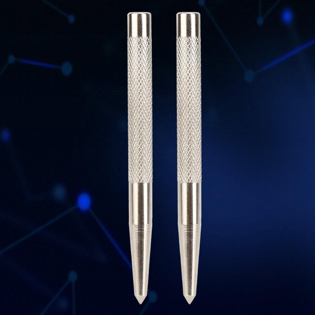 

2Pcs Positioning Center Punch Tapered High Hardness 45# Steel for Mold Production