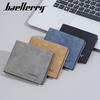 Baellerry Men Short Wallets Casual Design Business Card Holder Fashion Money Pack Purse