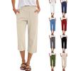 Damen Casual Loose Hosen Gerade Weitbeinige Hosen Freizeithosen