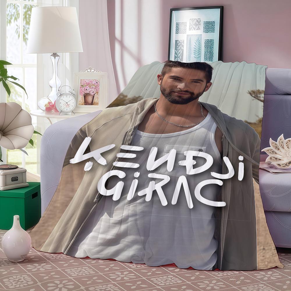 French singer Kendji Girac Blanket For Sofa Office Bed Plane Travel Sleep Read Relax Camping Soft And Warm
