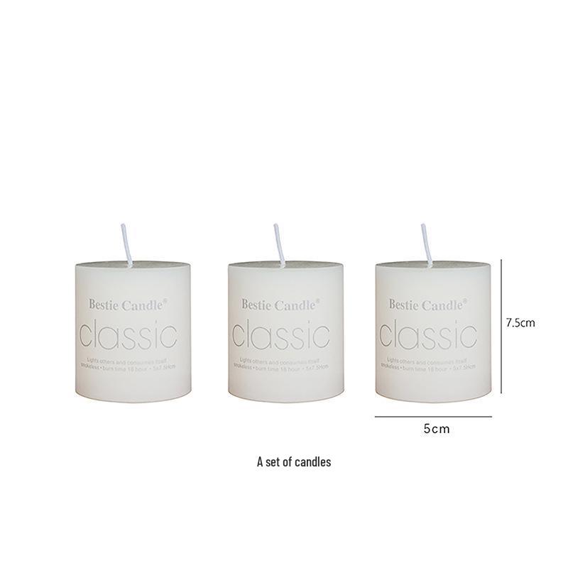 Wabi-Sabi Carbonized Wood Geometric Candlestick Holder for Dinner Table Decor